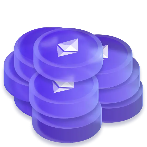 illustration of more coins since the returns should be higher